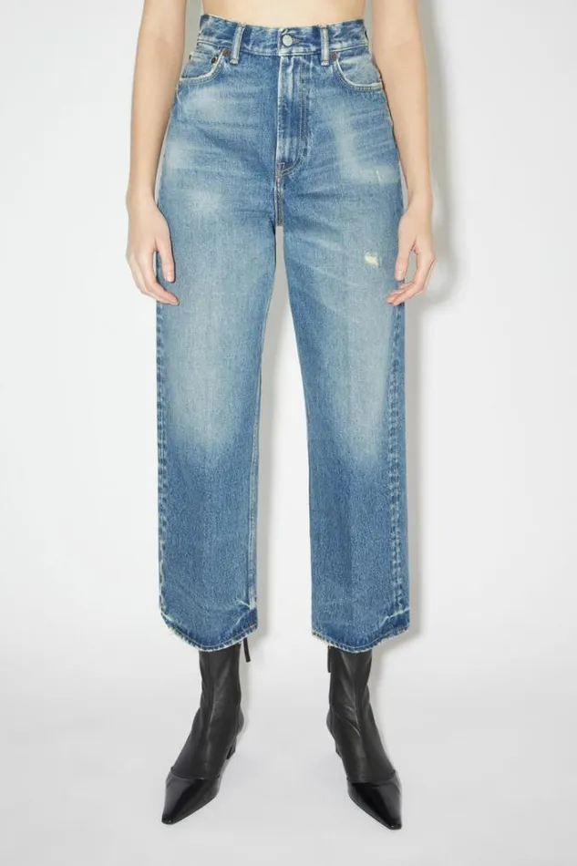 Acne Studios Jeans Woman Relaxed Fit Jeans 8211 1993 Mid Blue