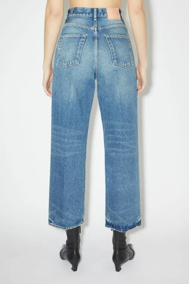 Acne Studios Jeans Woman Relaxed Fit Jeans 8211 1993 Mid Blue