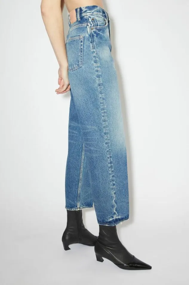 Acne Studios Jeans Woman Relaxed Fit Jeans 8211 1993 Mid Blue