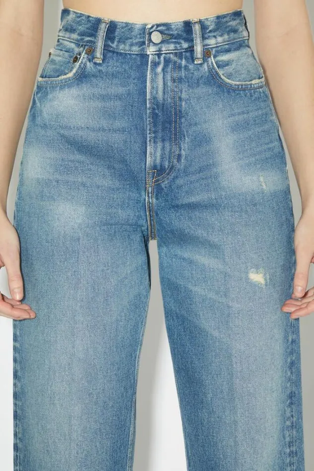 Acne Studios Jeans Woman Relaxed Fit Jeans 8211 1993 Mid Blue