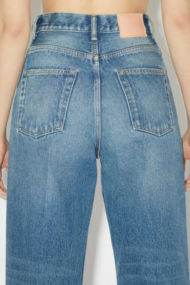 Acne Studios Jeans Woman Relaxed Fit Jeans 8211 1993 Mid Blue