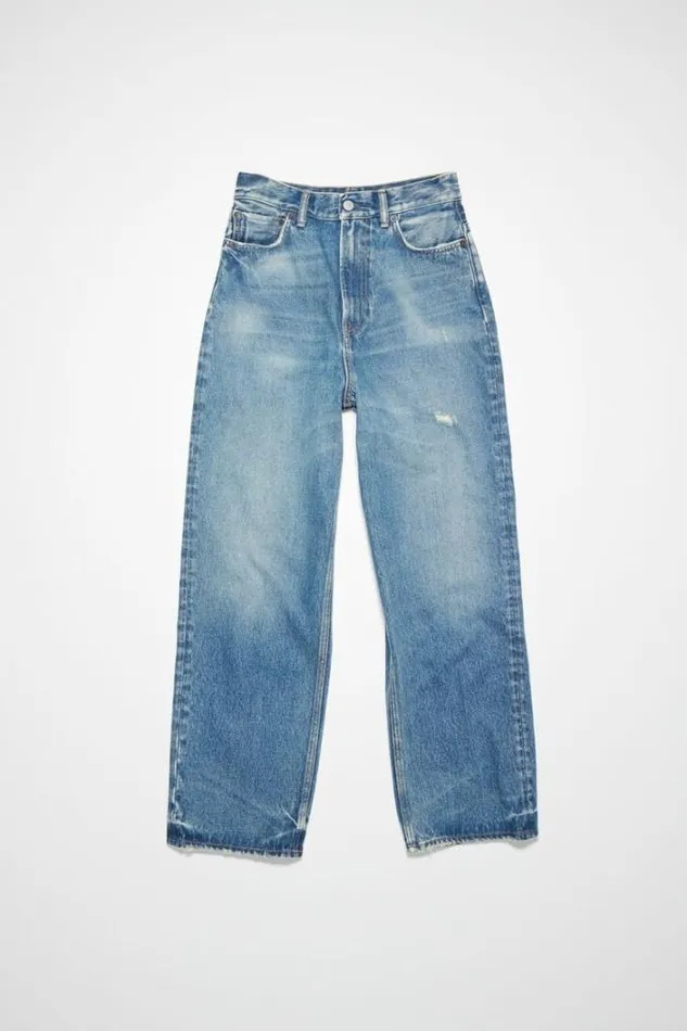 Acne Studios Jeans Woman Relaxed Fit Jeans 8211 1993 Mid Blue