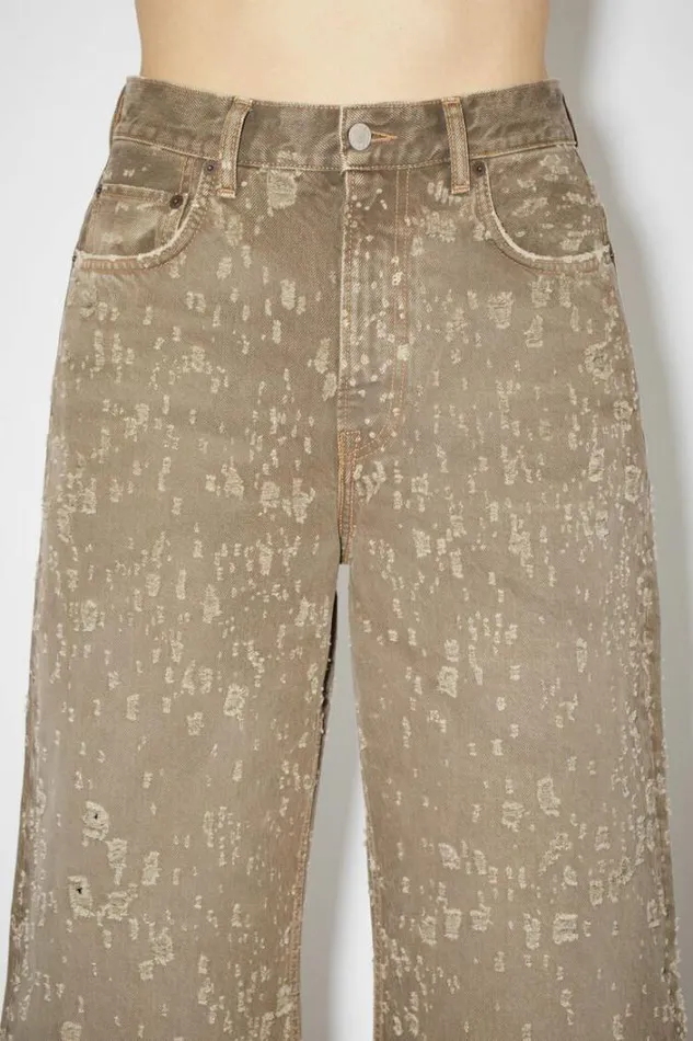 Acne Studios Jeans Woman Relaxed Fit Jeans 8211 2022 Beige