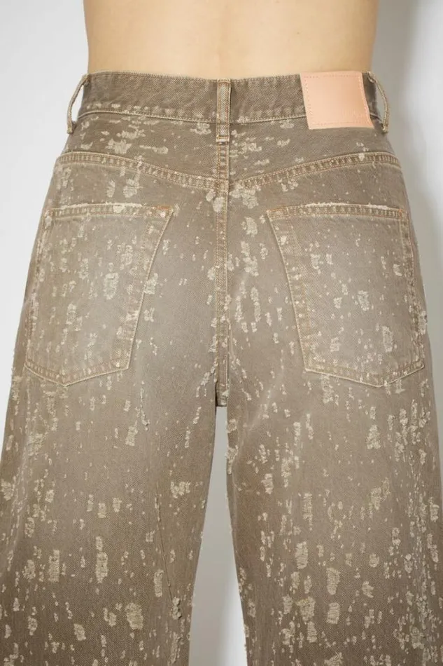 Acne Studios Jeans Woman Relaxed Fit Jeans 8211 2022 Beige