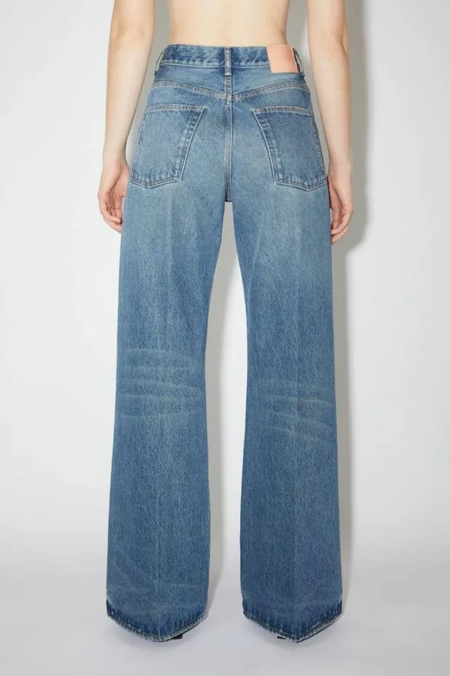 Acne Studios Jeans Woman Relaxed Fit Jeans 8211 2022 Mid Blue