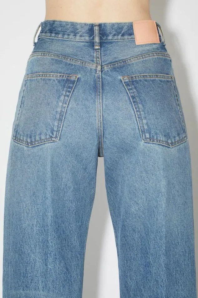 Acne Studios Jeans Woman Relaxed Fit Jeans 8211 2022 Mid Blue