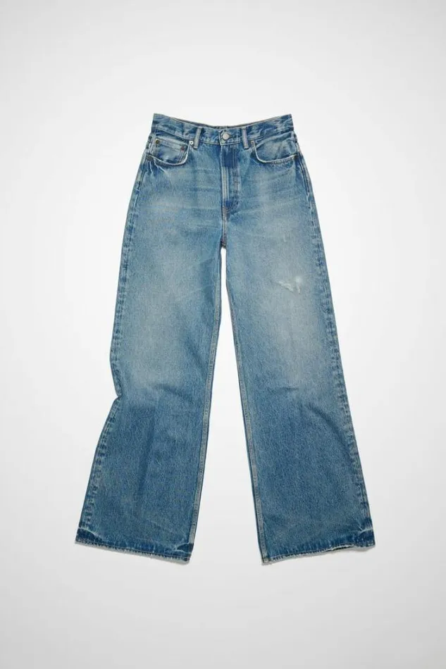 Acne Studios Jeans Woman Relaxed Fit Jeans 8211 2022 Mid Blue