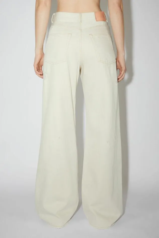 Acne Studios Jeans Woman Relaxed Fit Jeans 8211 2022 White