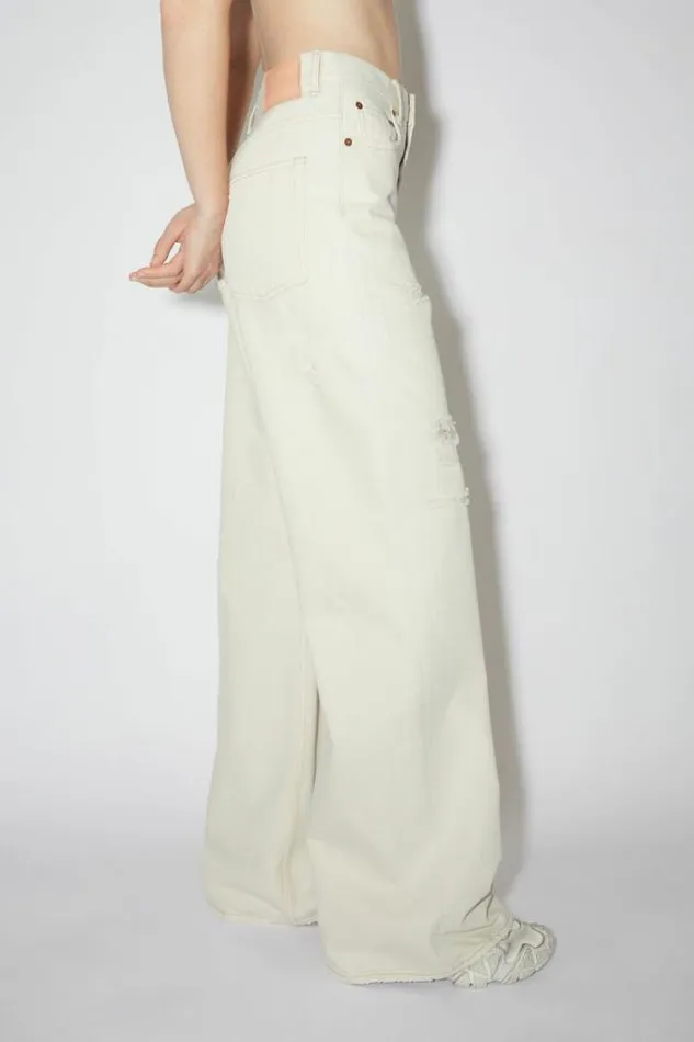 Acne Studios Jeans Woman Relaxed Fit Jeans 8211 2022 White