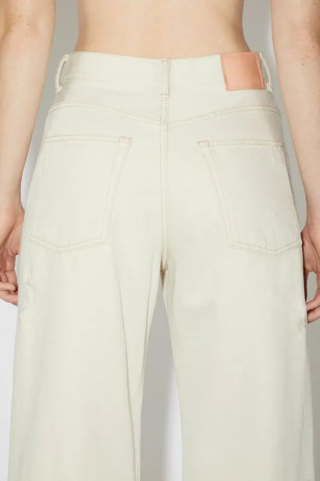 Acne Studios Jeans Woman Relaxed Fit Jeans 8211 2022 White