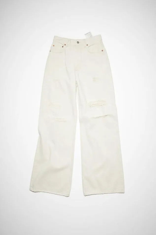 Acne Studios Jeans Woman Relaxed Fit Jeans 8211 2022 White