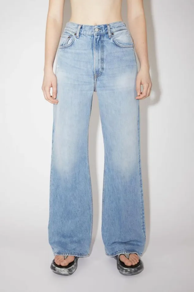 Acne Studios Jeans Woman Relaxed Fit Jeans 8211 2022Personalise It Light Blue