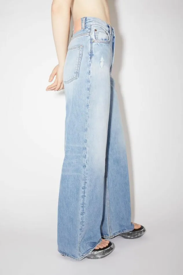 Acne Studios Jeans Woman Relaxed Fit Jeans 8211 2022Personalise It Light Blue