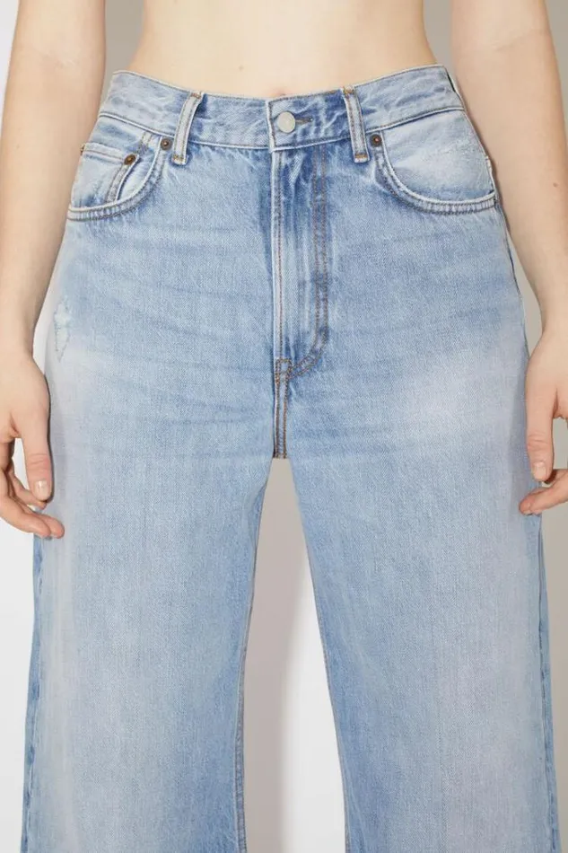 Acne Studios Jeans Woman Relaxed Fit Jeans 8211 2022Personalise It Light Blue