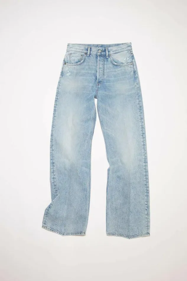 Acne Studios Jeans Woman Relaxed Fit Jeans 8211 2022Personalise It Light Blue