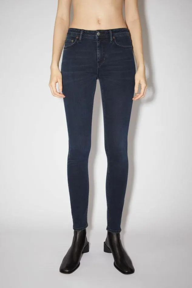 Acne Studios Jeans Woman Skinny Fit Jeans 8211 Climb BlueBlack
