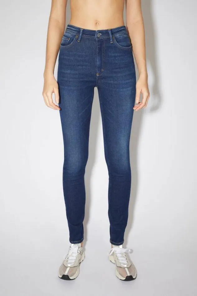 Acne Studios Jeans Woman Skinny Fit Jeans 8211 Peg Dark Blue