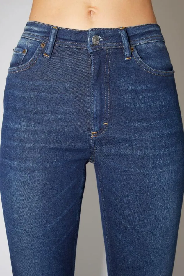 Acne Studios Jeans Woman Skinny Fit Jeans 8211 Peg Dark Blue