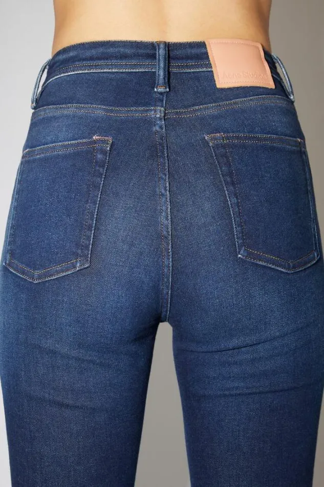 Acne Studios Jeans Woman Skinny Fit Jeans 8211 Peg Dark Blue