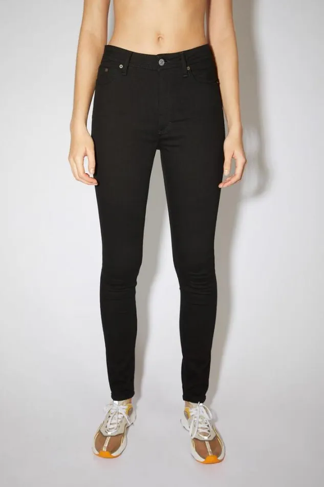 Acne Studios Jeans Woman Skinny Fit Jeans Black