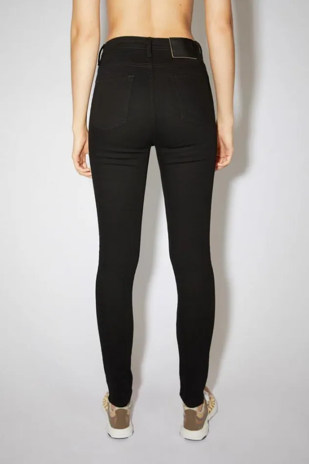 Acne Studios Jeans Woman Skinny Fit Jeans Black