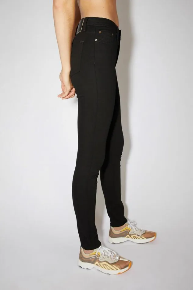 Acne Studios Jeans Woman Skinny Fit Jeans Black