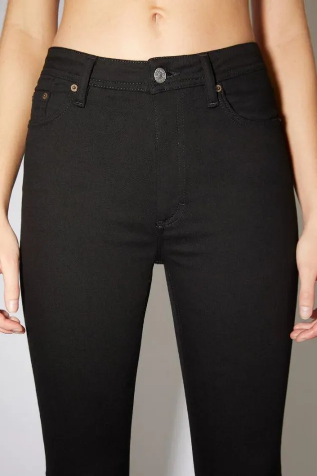 Acne Studios Jeans Woman Skinny Fit Jeans Black