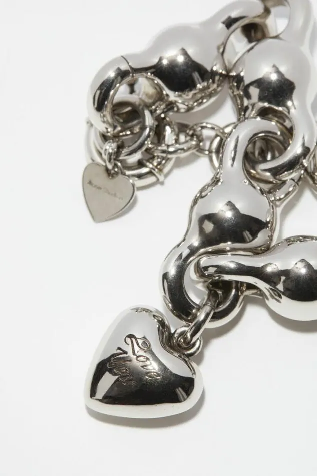 Acne Studios Jewellery Man Charm Bracelet Antique Silver