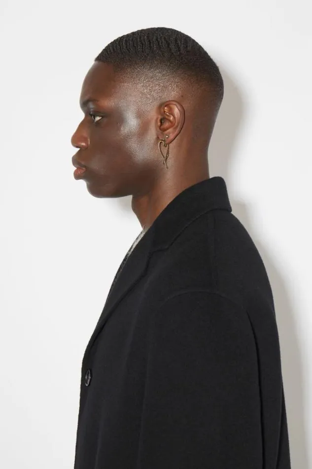 Acne Studios Jewellery Man Heart Hoops Antique Gold