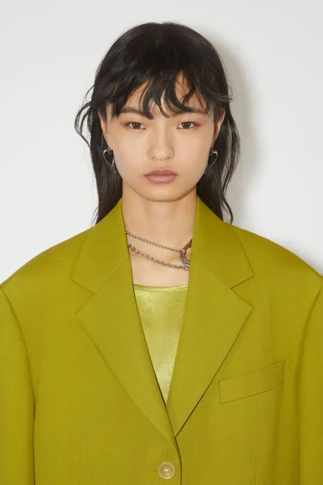 Acne Studios Jewellery Man Heart Hoops Antique Silver