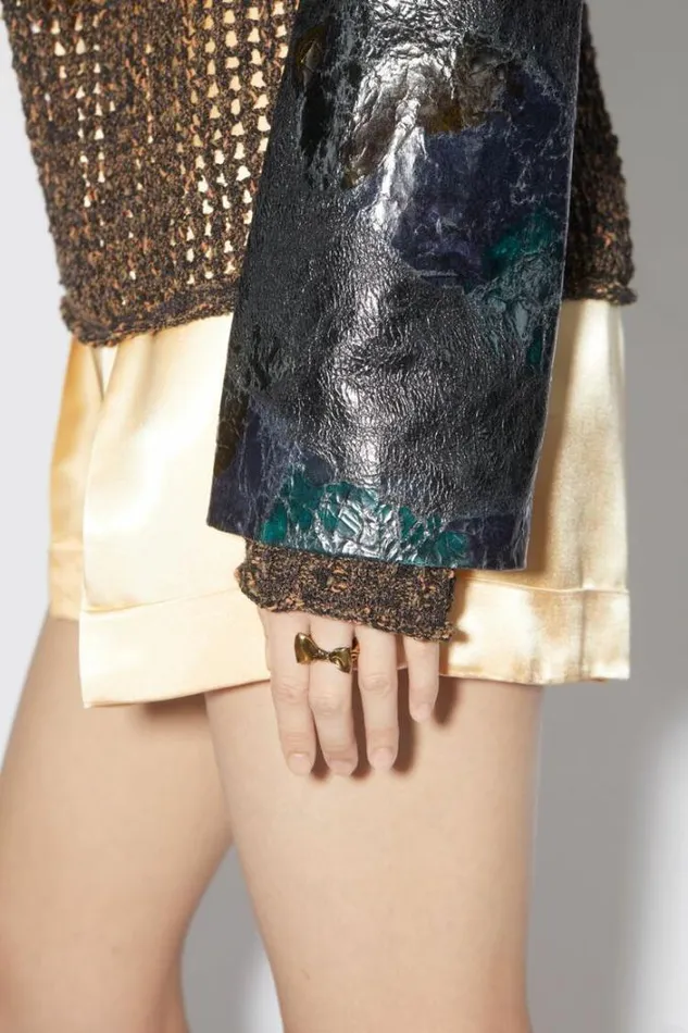 Acne Studios Jewellery Woman Bow Ring Antique Gold