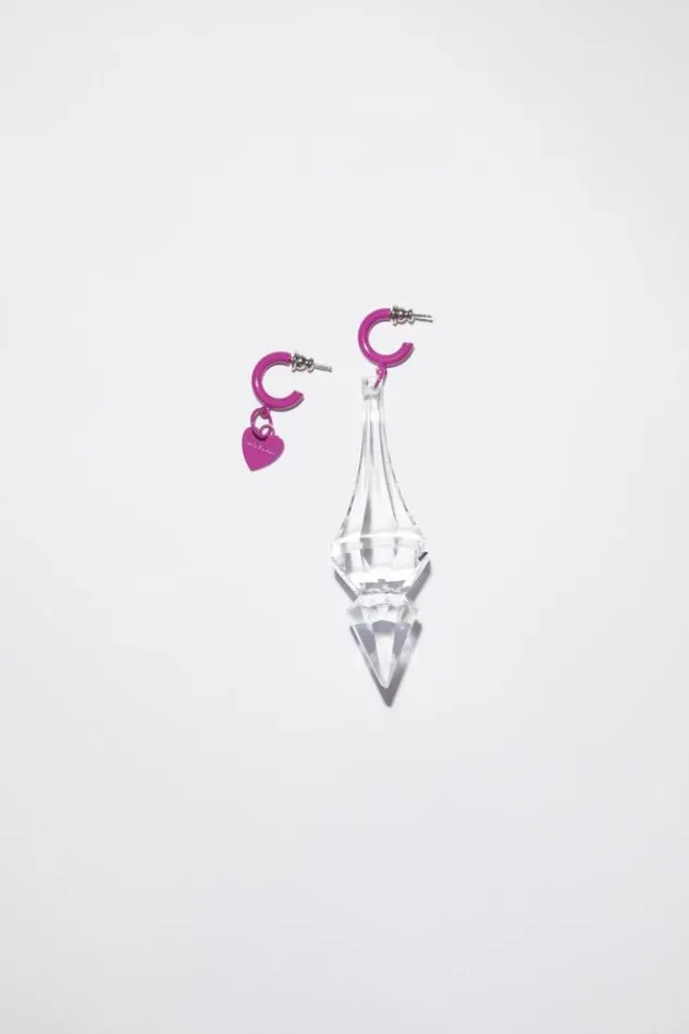 Acne Studios Jewellery Woman Chandelier Charm Earrings Pink