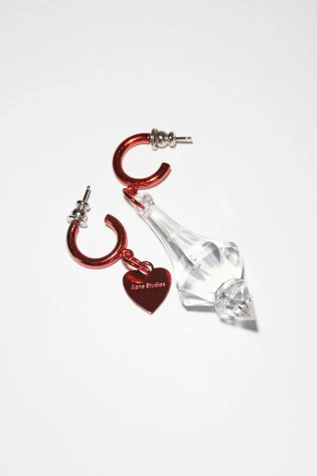 Acne Studios Jewellery Woman Chandelier Earrings Red
