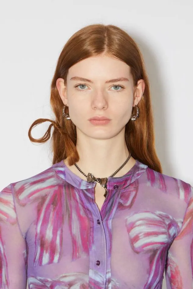 Acne Studios Jewellery Woman Knot Earrings Silver