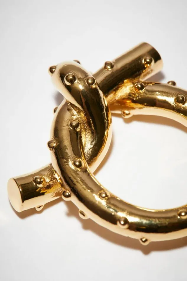 Acne Studios Jewellery Woman Knot Ring Gold