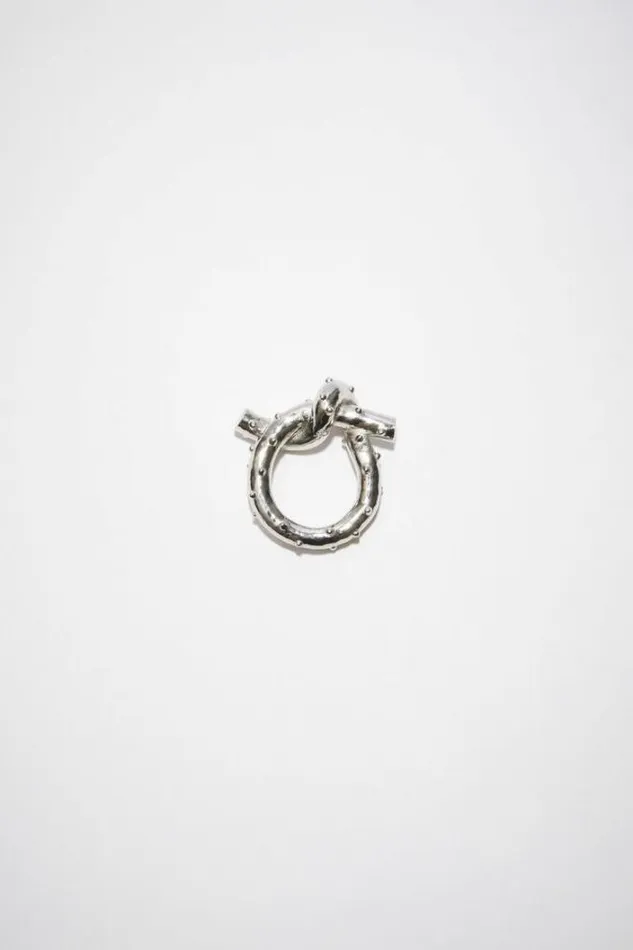 Acne Studios Jewellery Woman Knot Ring Silver