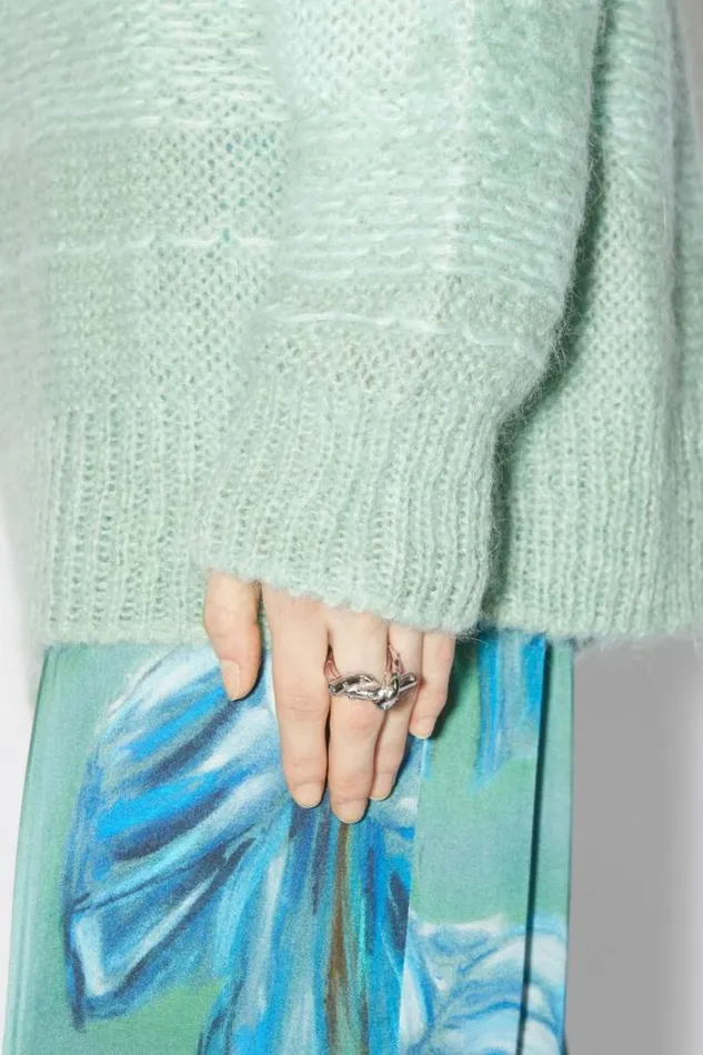 Acne Studios Jewellery Woman Knot Ring Silver