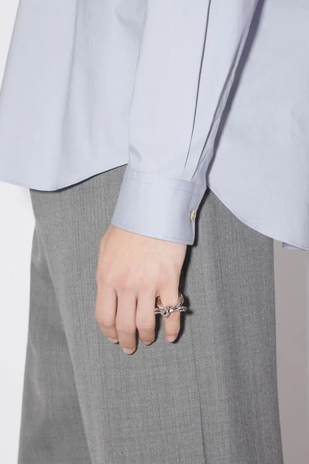 Acne Studios Jewellery Woman Knot Ring Silver