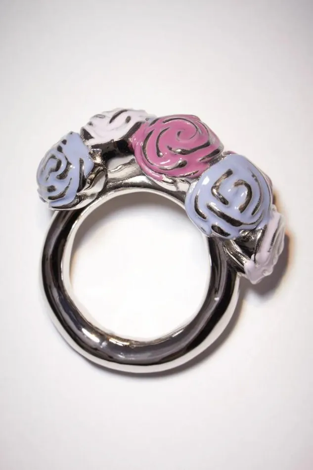 Acne Studios Jewellery Woman Roses Ring Dusty Lilac