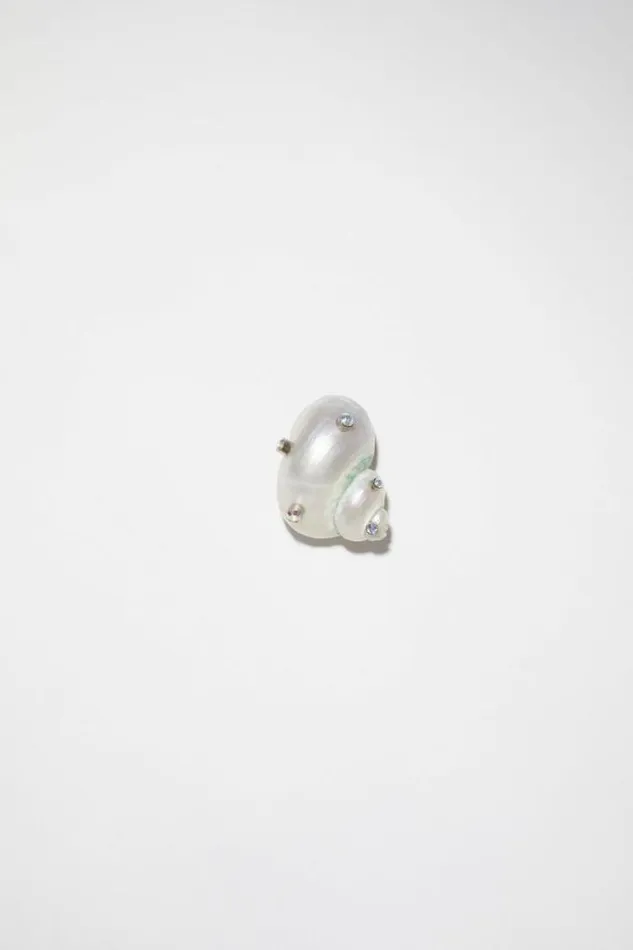 Acne Studios Jewellery Woman Shell EarringRunway Show Transparent