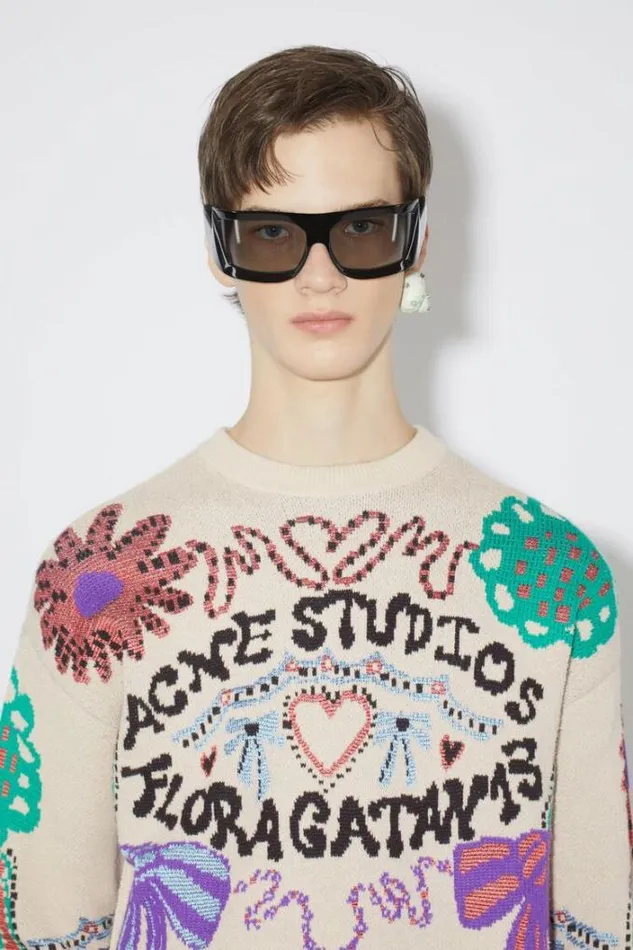 Acne Studios Jewellery Woman Shell EarringRunway Show Transparent
