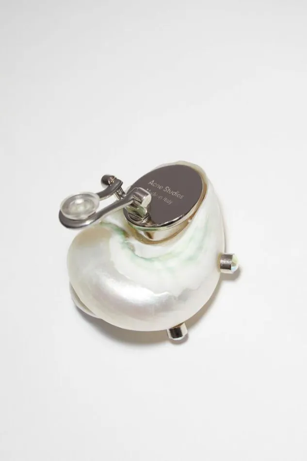 Acne Studios Jewellery Woman Shell EarringRunway Show Transparent