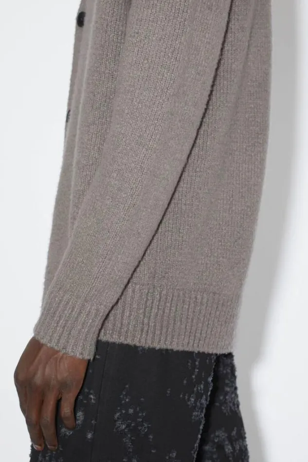 Acne Studios Knitwear Man Wool Blend Cardigan Dark Grey
