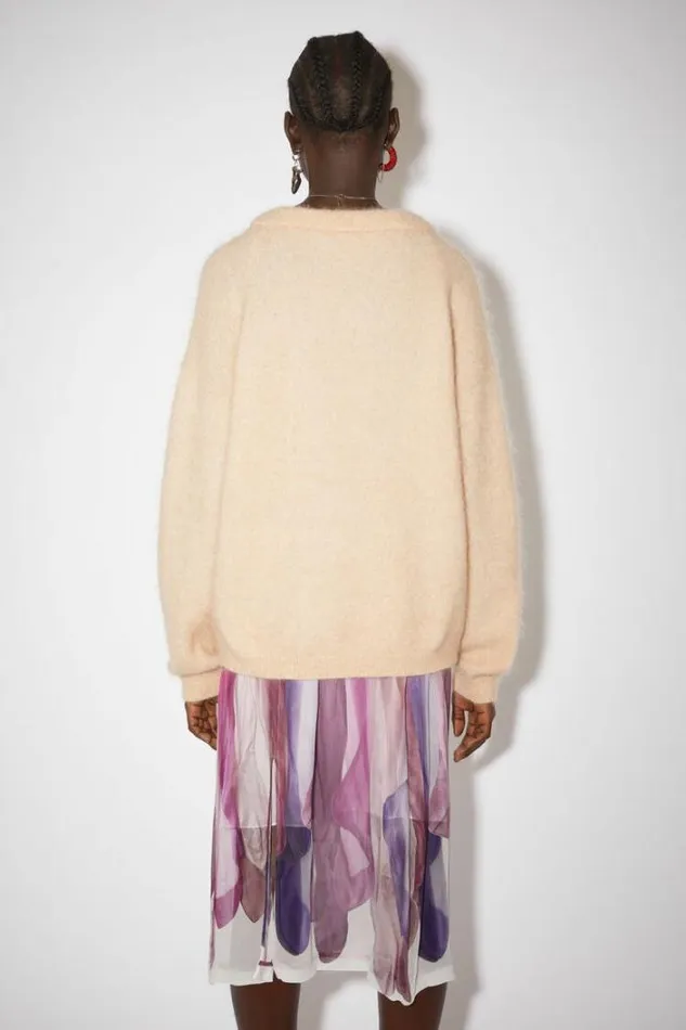 Acne Studios Knitwear Woman Crew Neck Jumper Warm Beige