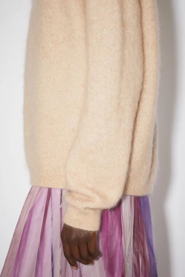 Acne Studios Knitwear Woman Crew Neck Jumper Warm Beige