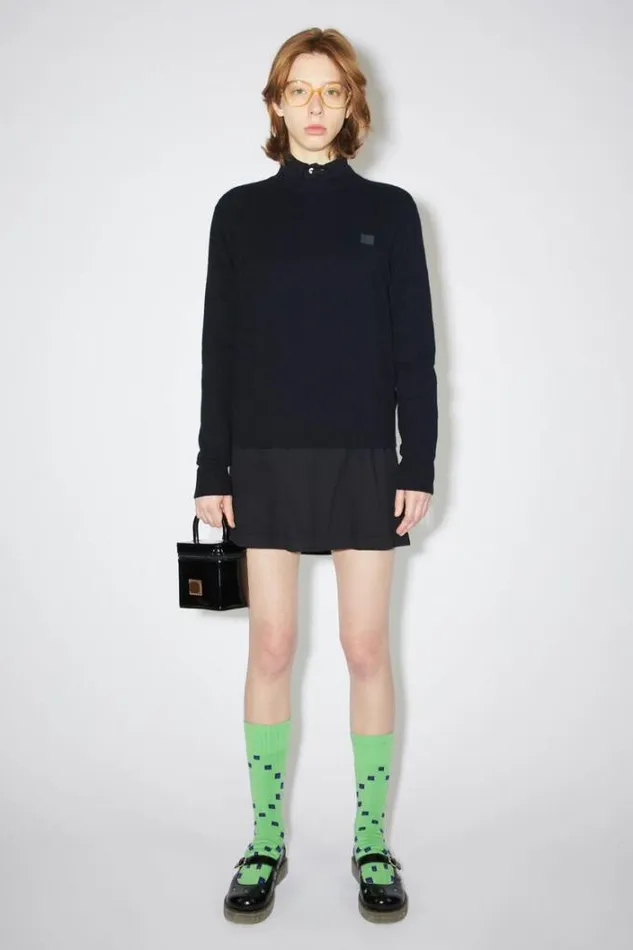 Acne Studios Knitwear Woman Crew Neck SweaterUnisex Black