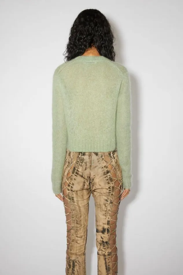 Acne Studios Knitwear Woman Mohair Blend Jumper Sage Green