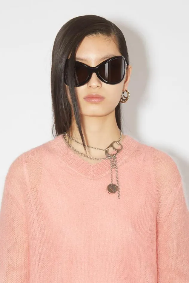Acne Studios Knitwear Woman Mohair Blend Jumper Sherbet Pink