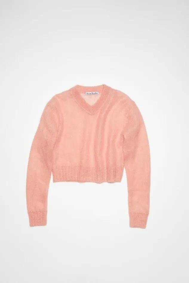 Acne Studios Knitwear Woman Mohair Blend Jumper Sherbet Pink