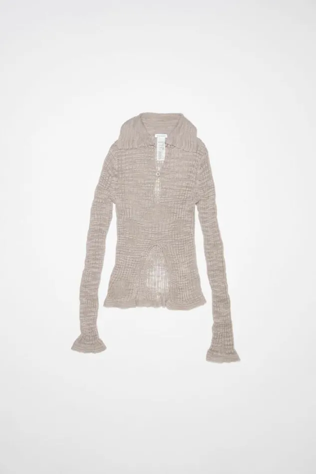 Acne Studios Knitwear Woman Wide Rib Jumper Dusty Lilac